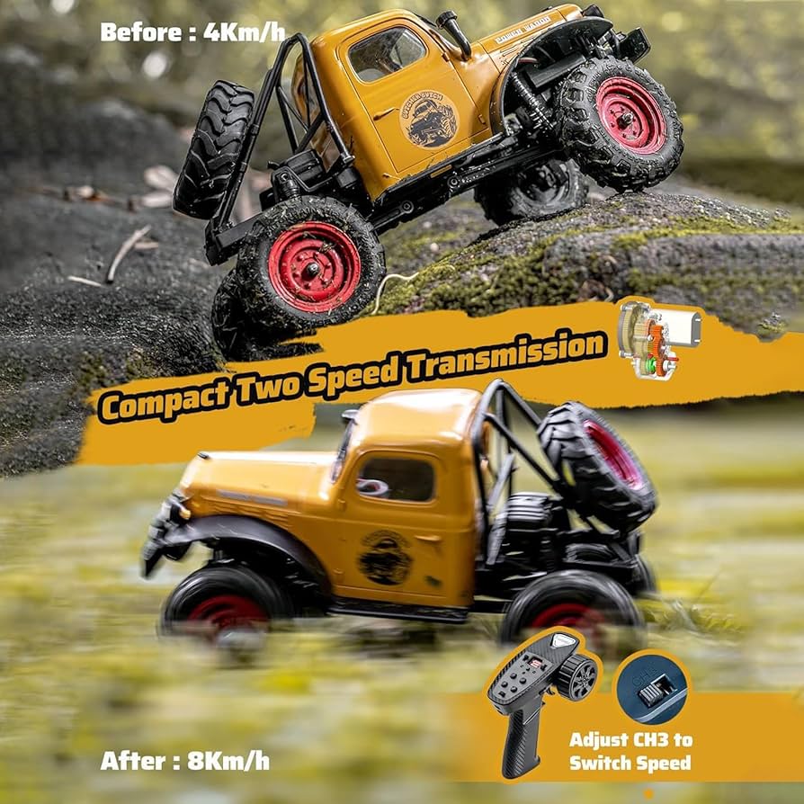 Amazon.com: EAZYRC x FMS FCX24 1/24 RC Truck RTR 4X4, 4WD RC